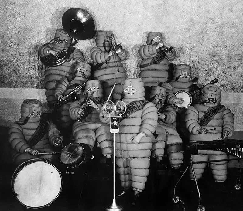 The Original Michelin Man of Michelin Tires in Chilling Vintage Advertising Photos Vintage Ads