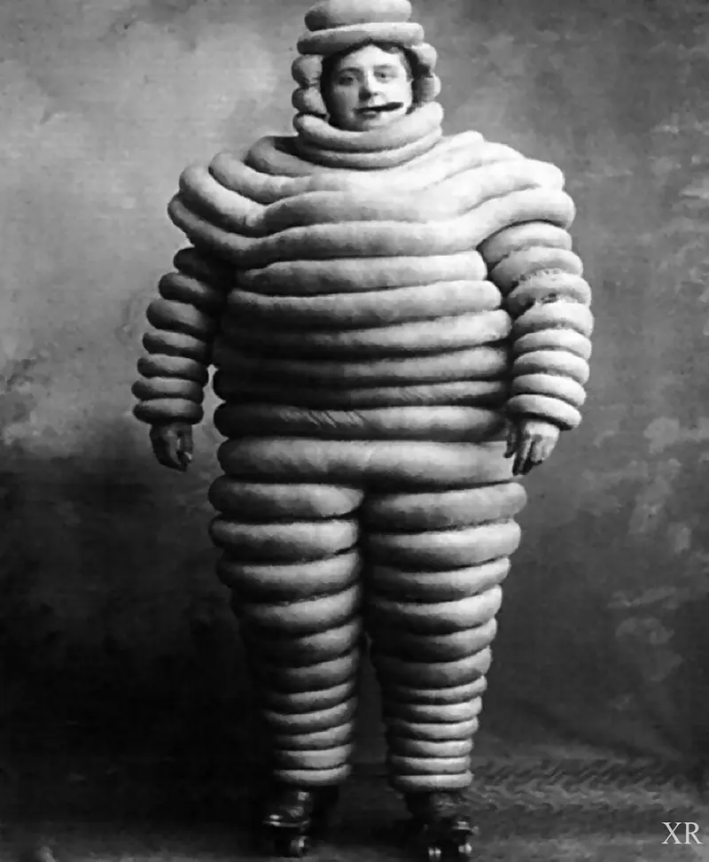 The Original Michelin Man of Michelin Tires in Chilling Vintage Advertising Photos Vintage Ads