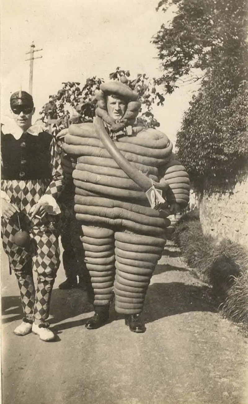 The Original Michelin Man of Michelin Tires in Chilling Vintage Advertising Photos Vintage Ads