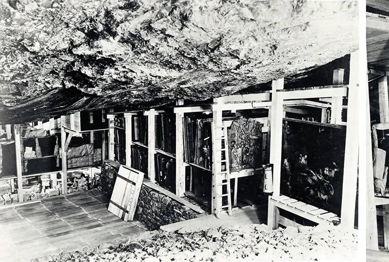 #24 Mine chamber with stolen art, Altaussee, Austria, May 1945.