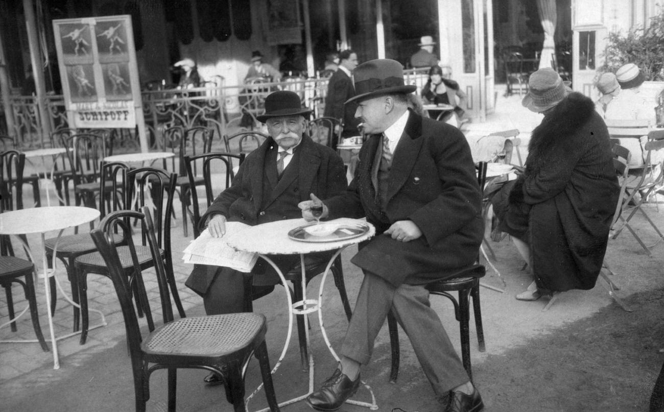 #10 Master Chef Auguste Escoffier at a Paris Cafe
