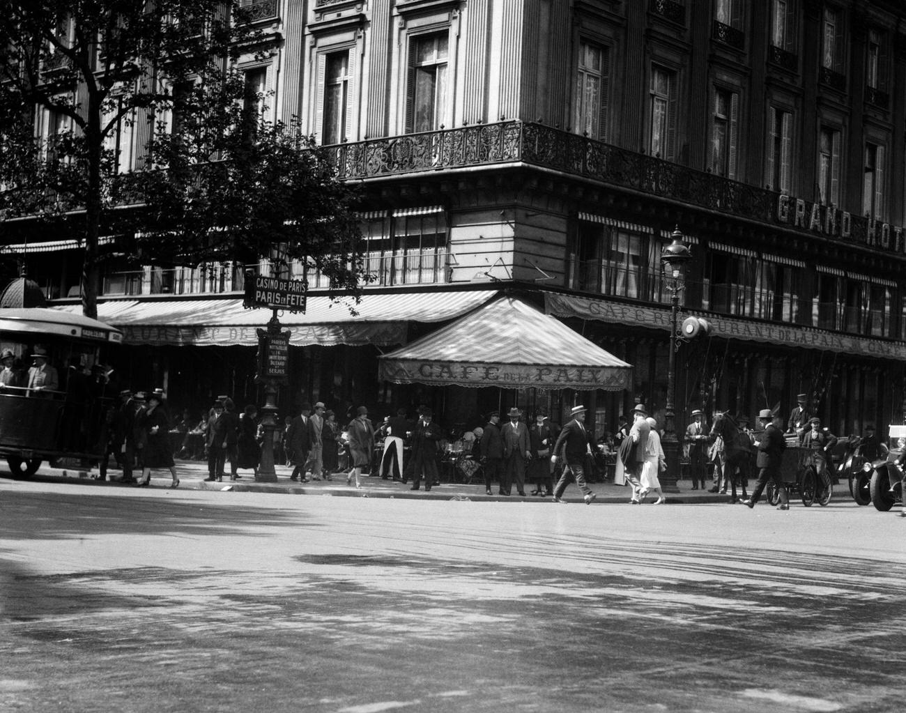 #21 Cafe De La Paix, Grand Hotel Paris, 1920s