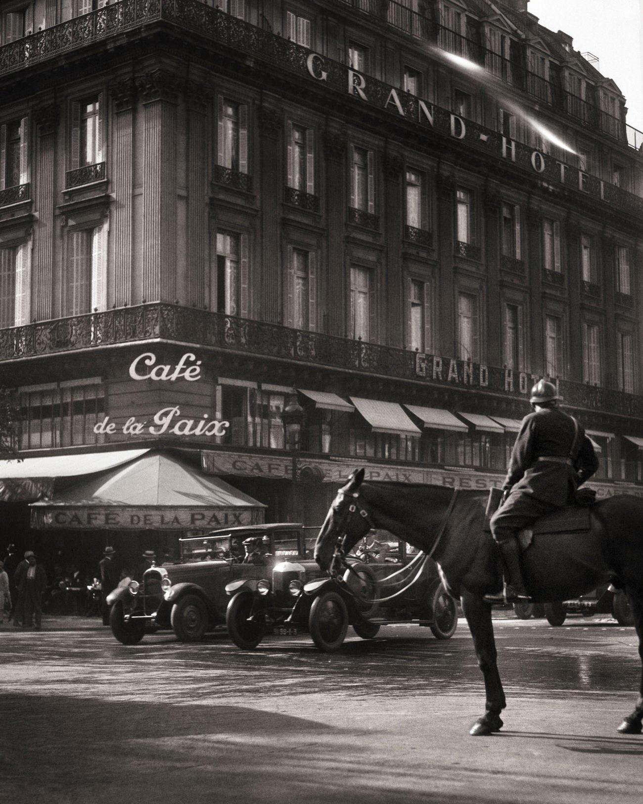 #30 Famous Cafe De La Paix, Grand Hotel, Place De L’Opera, Paris, 1920s