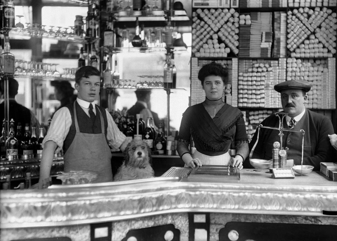 #4 Bar of a Cafe-Tobacco Shop in Paris, Early 1920s