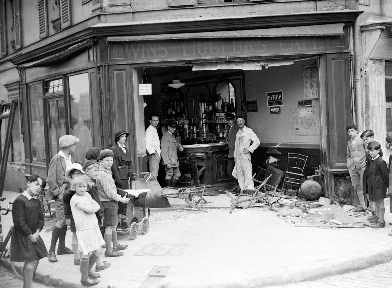 #24 Aftermath of a Truck Collision with a Cafe in Colombes, France, 1930