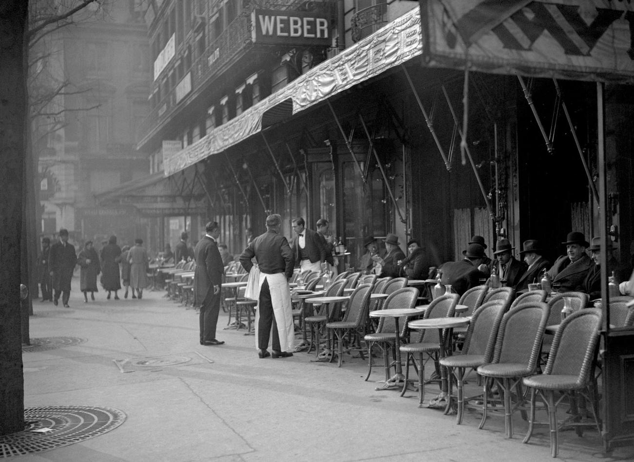 #40 Terrace of Cafe Weber, Rue Royale, Paris, January 1933