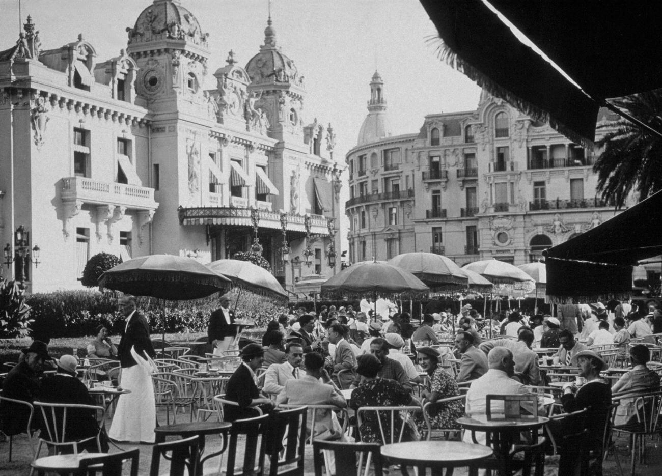 #41 Customers at Cafe de Paris, Monte Carlo, Near the Casino, Circa 1934