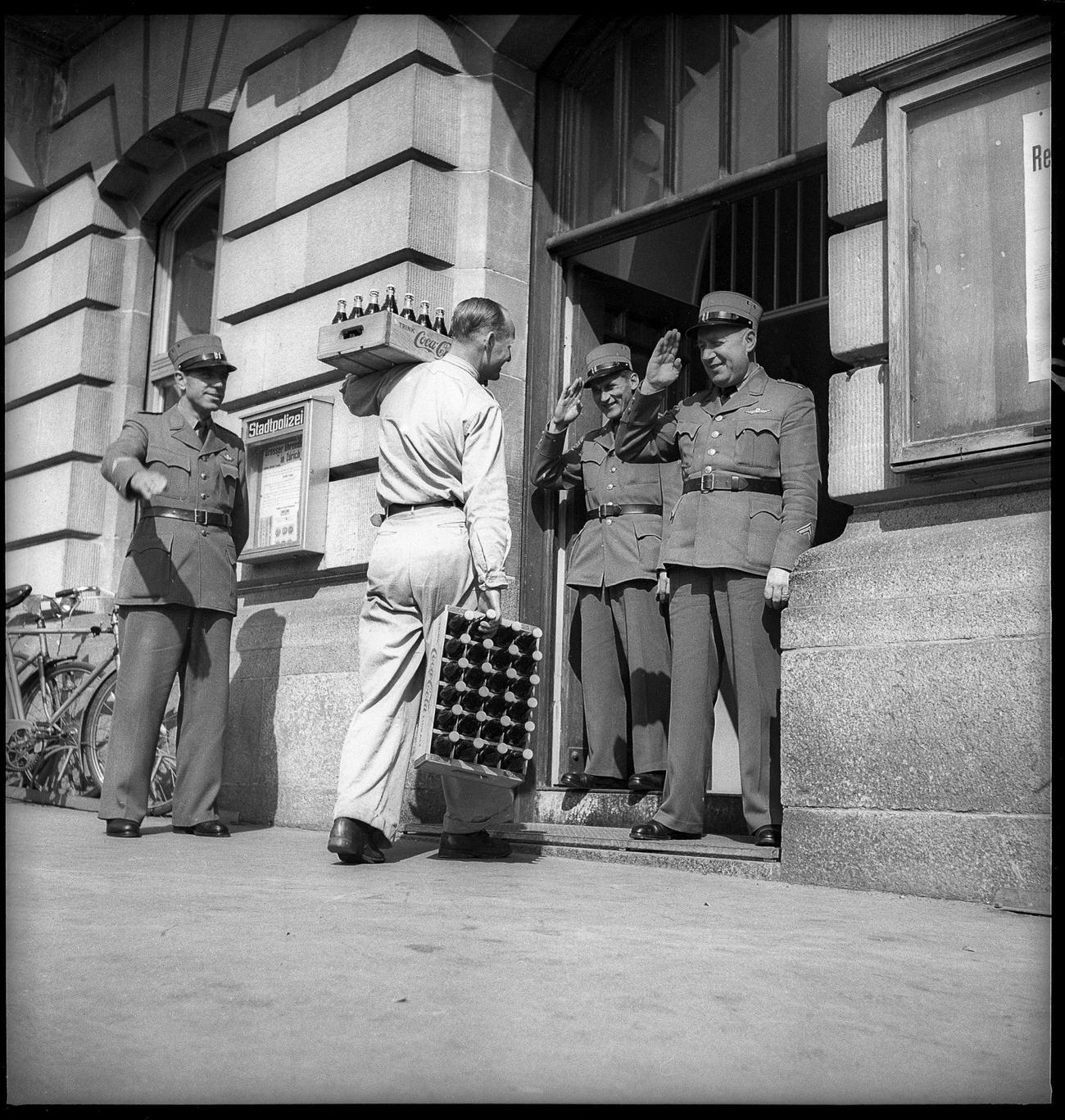 #47 Coca-Cola delivery to the city police, 1948.