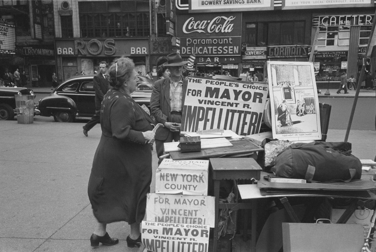 #58 New York City petition for acting Mayor Vincent R. Impellitteri, 1950.