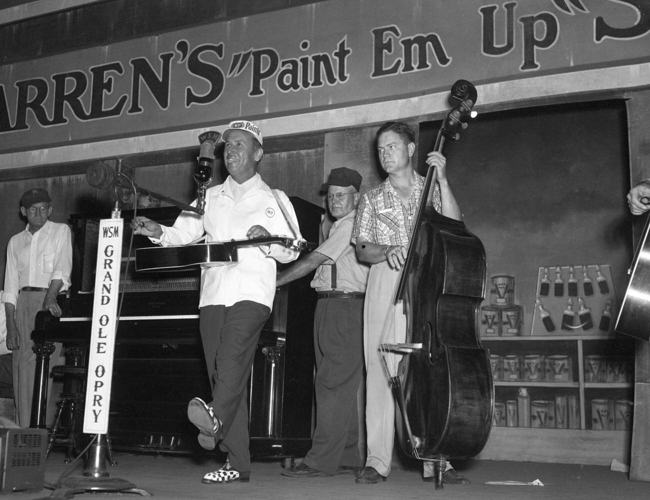 #60 Country singer Lew Childre performing at the Grand Ole Opry, circa 1950, Nashville, Tennessee.