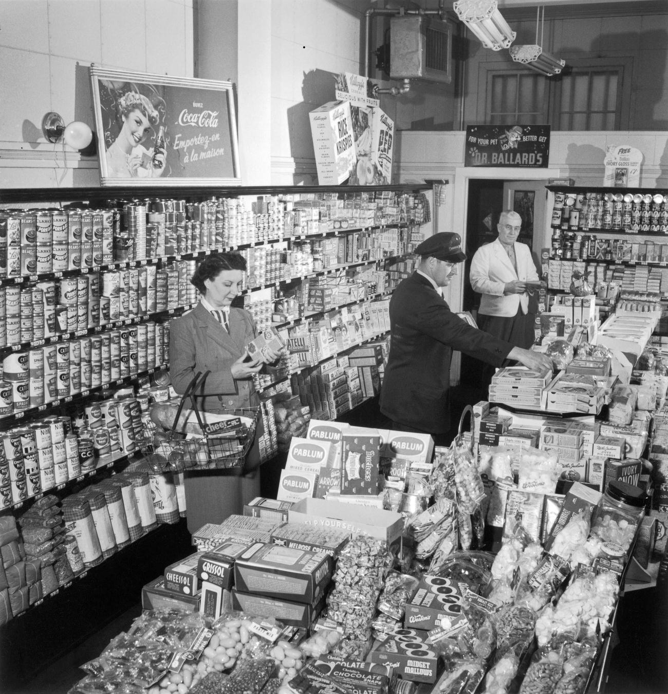 #71 Madame Bringue, an immigrant, happy to start a new life in Canada with her family, Ottawa, circa 1952.