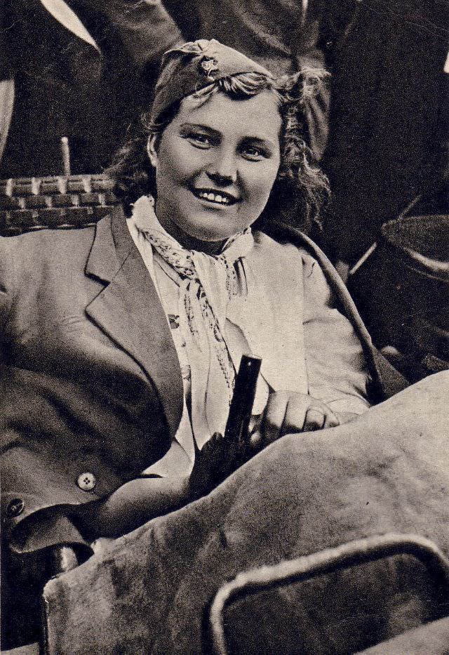 #6 Prague celebrating liberation, 1945.