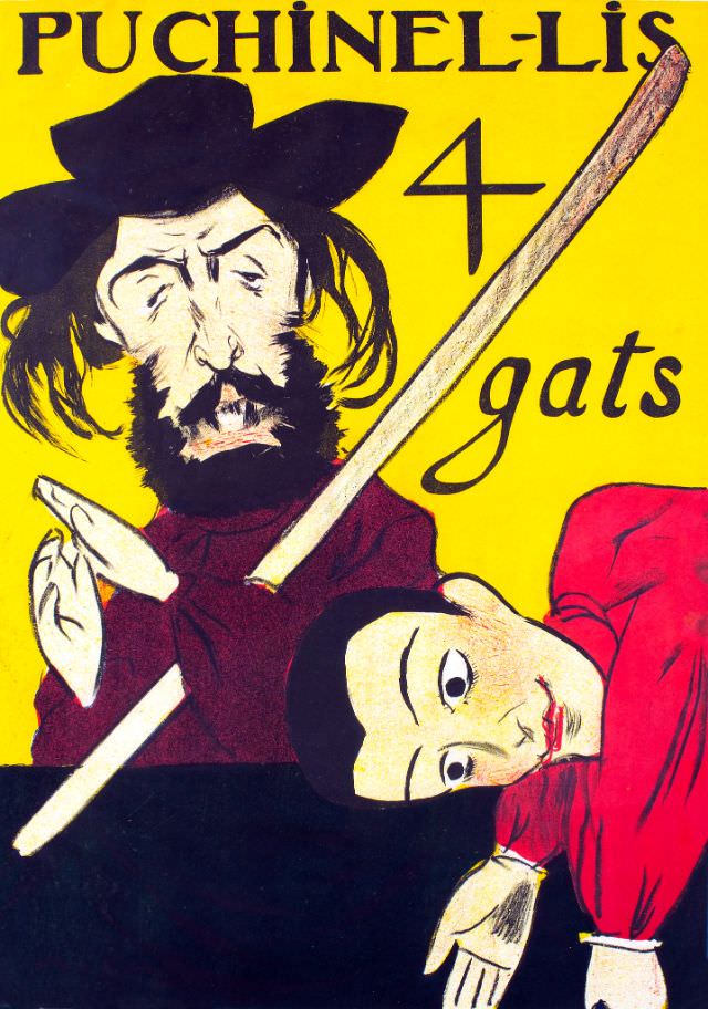 Puchinel-lis – 4 gats, 1899