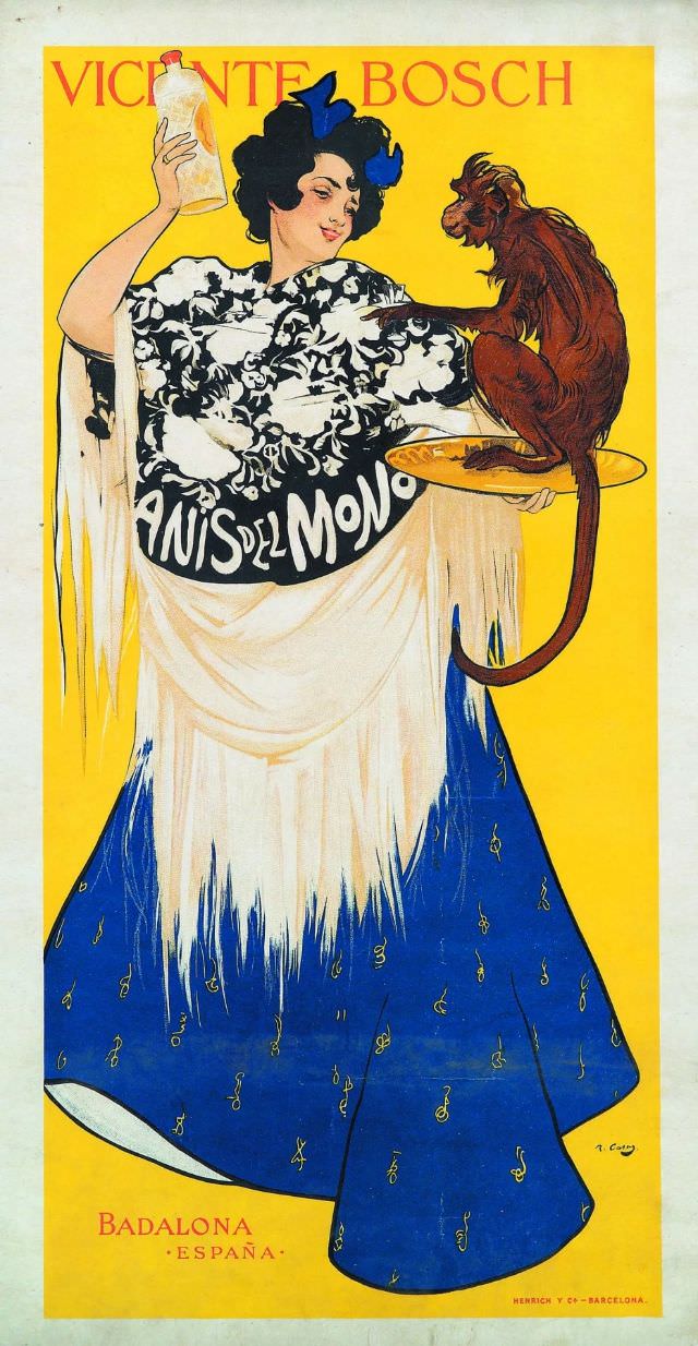 “Anise for a monkey”. Badalona, ​​Spain, 1898