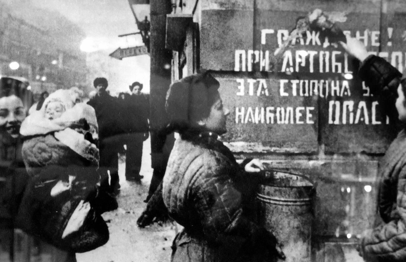 #44 Exultant Leningrad, Siege Removal, Warning Sign, 1944
