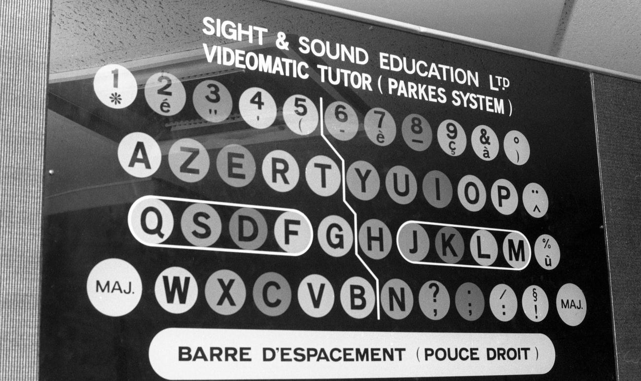 #68 “AZERTY” Keyboard in Typing Course, Paris, 1975