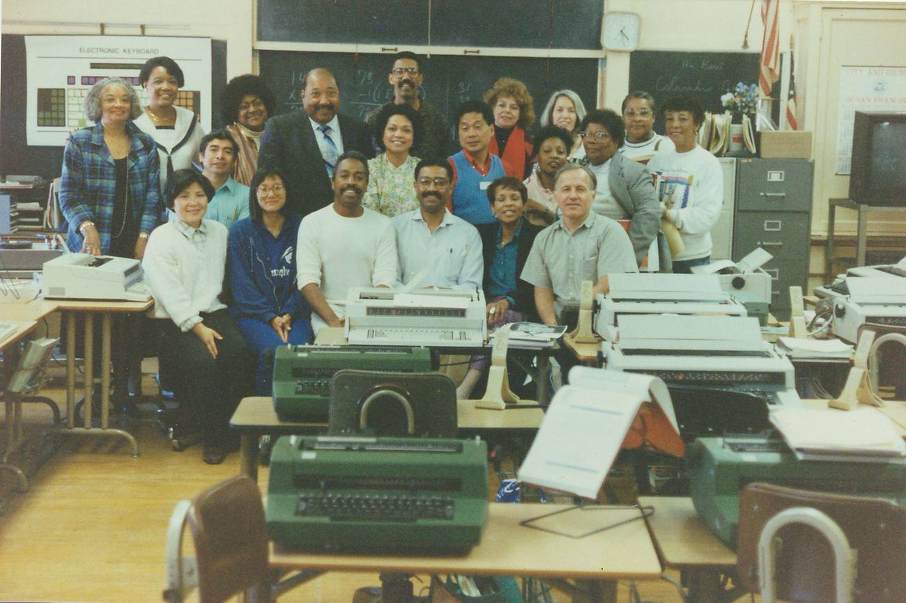 #71 Typing Workshop with Cortez Peters, San Francisco, California, 1980