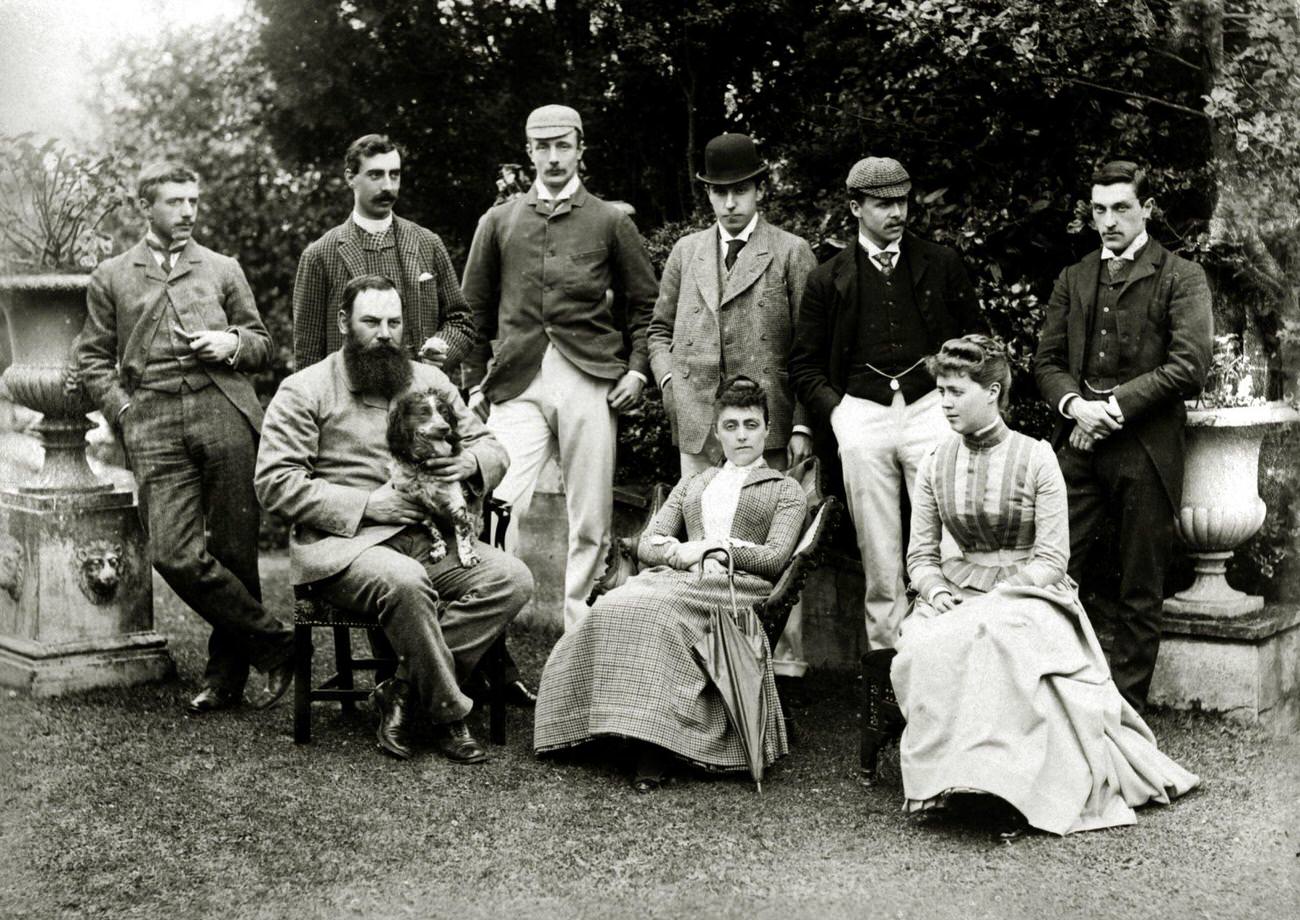 #13 WG Grace and guests at Highmead before a cricket match, Cardiff, 3rd May 1889.
