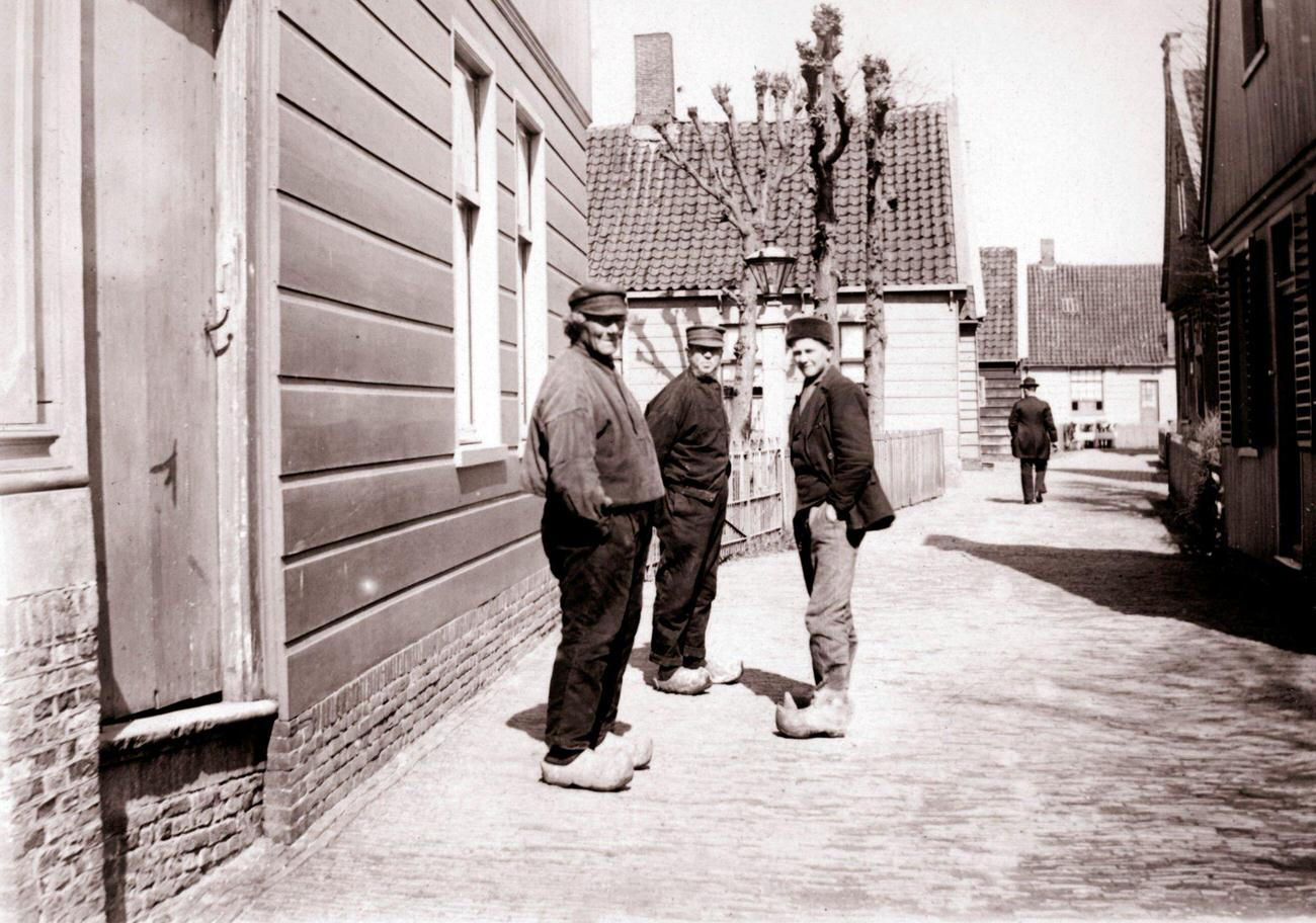 #52 Men in traditional costume in Broek, Netherlands, 1898.
