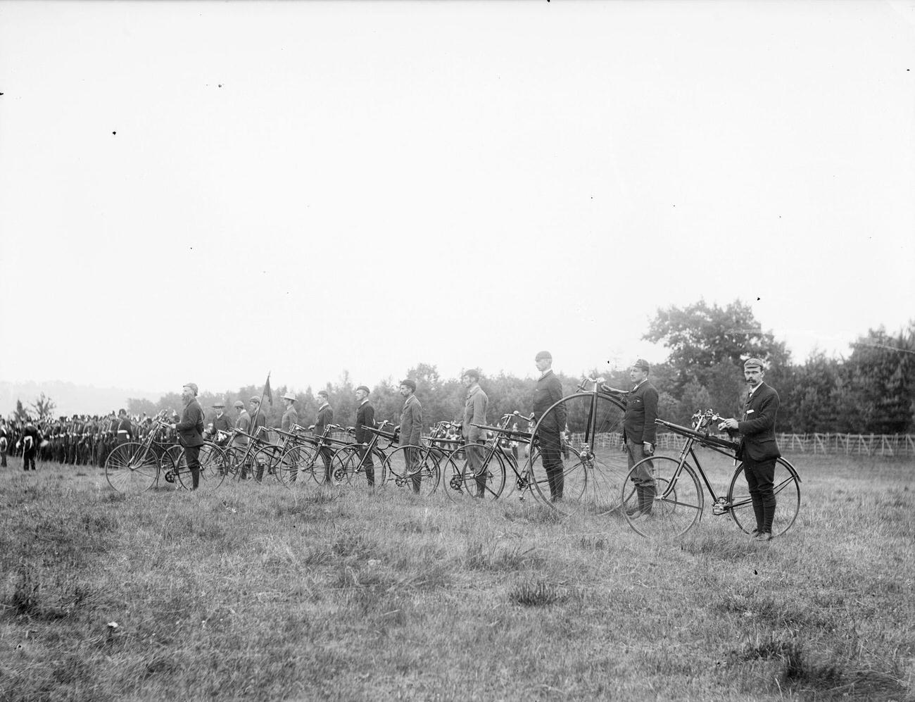 #78 Mobile unit of riflemen with bicycles, Oxford, Oxfordshire, 1900s