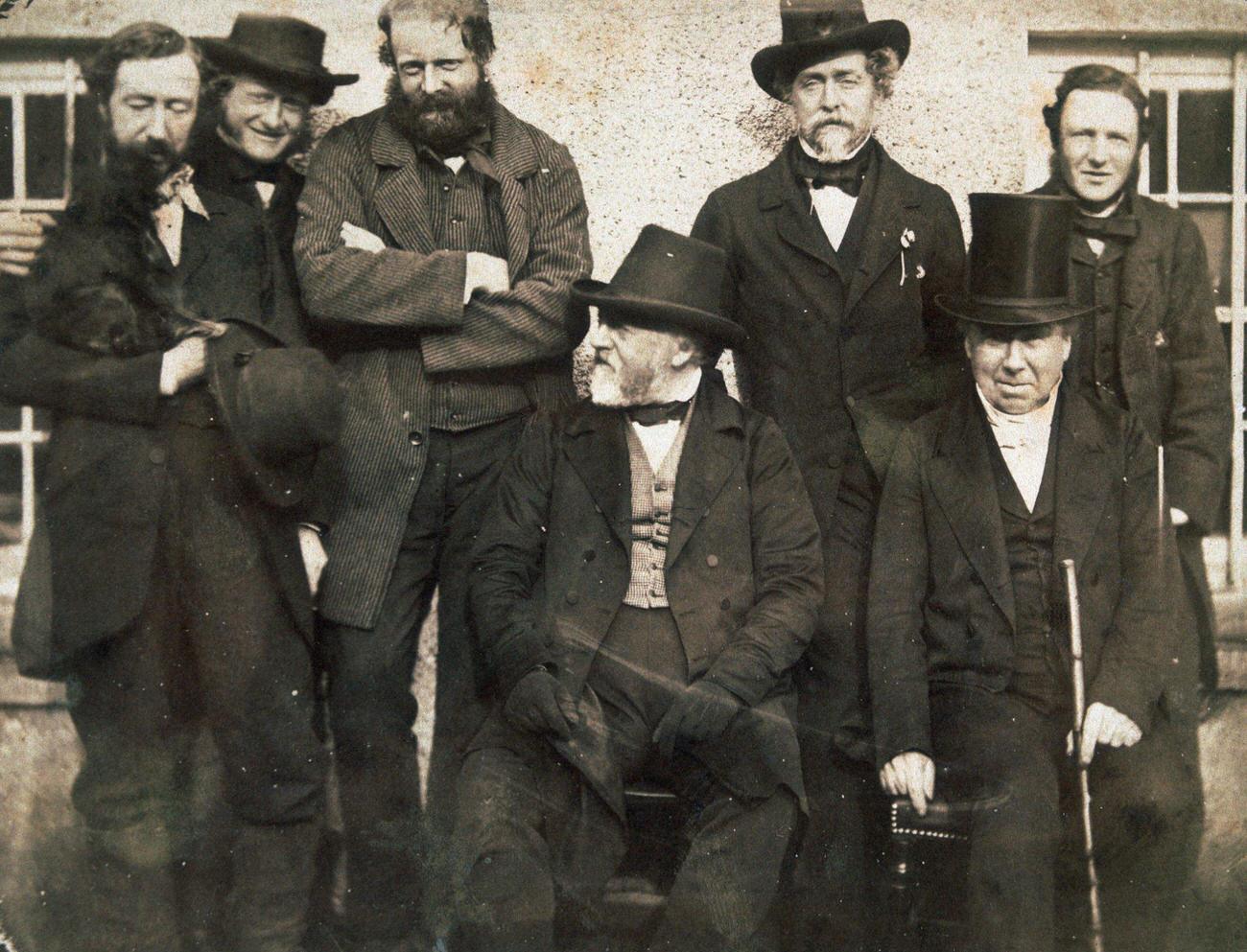 #89 Group of Victorian men.