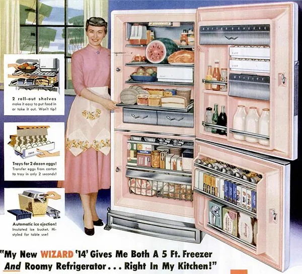 A Century of Cool: Exploring Vintage Refrigerator Ads from the 1900s to 1990s Vintage Ads