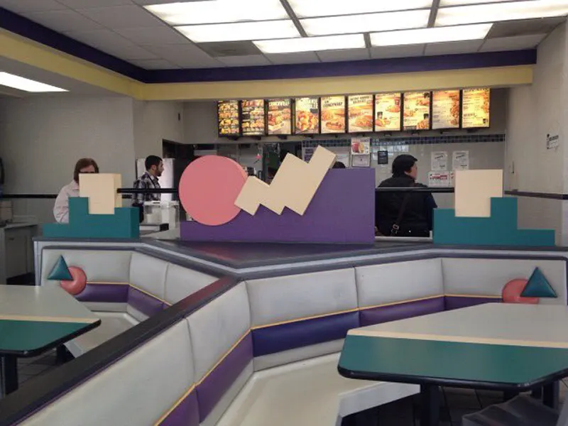 #18 Dine-in Taco Bell, 1990s.