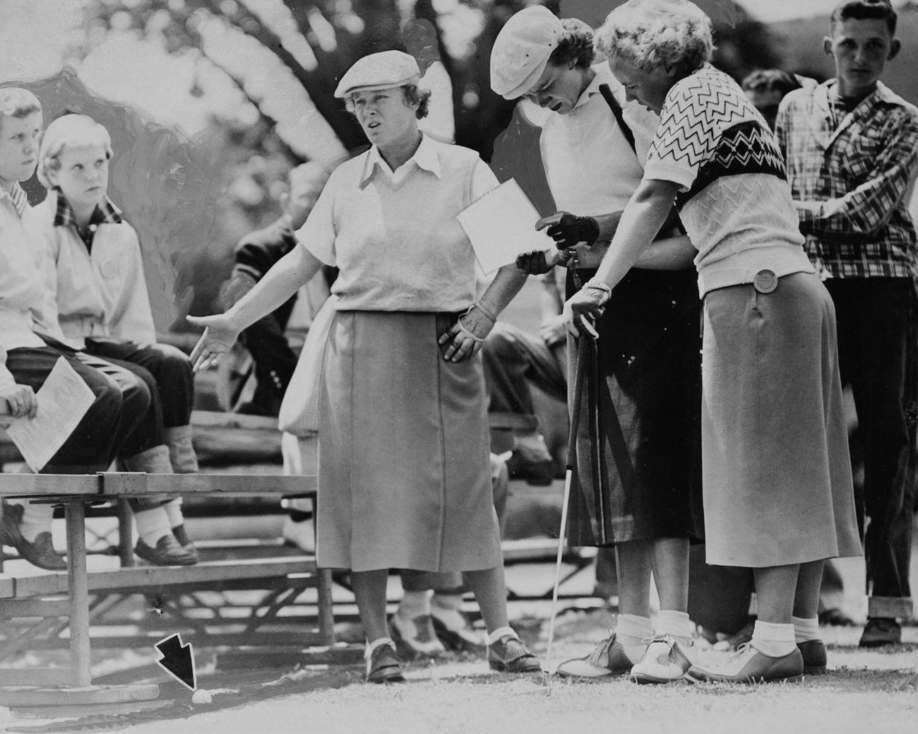 Patty Berg during All-American golf Tourney at Tam O’Shanter.