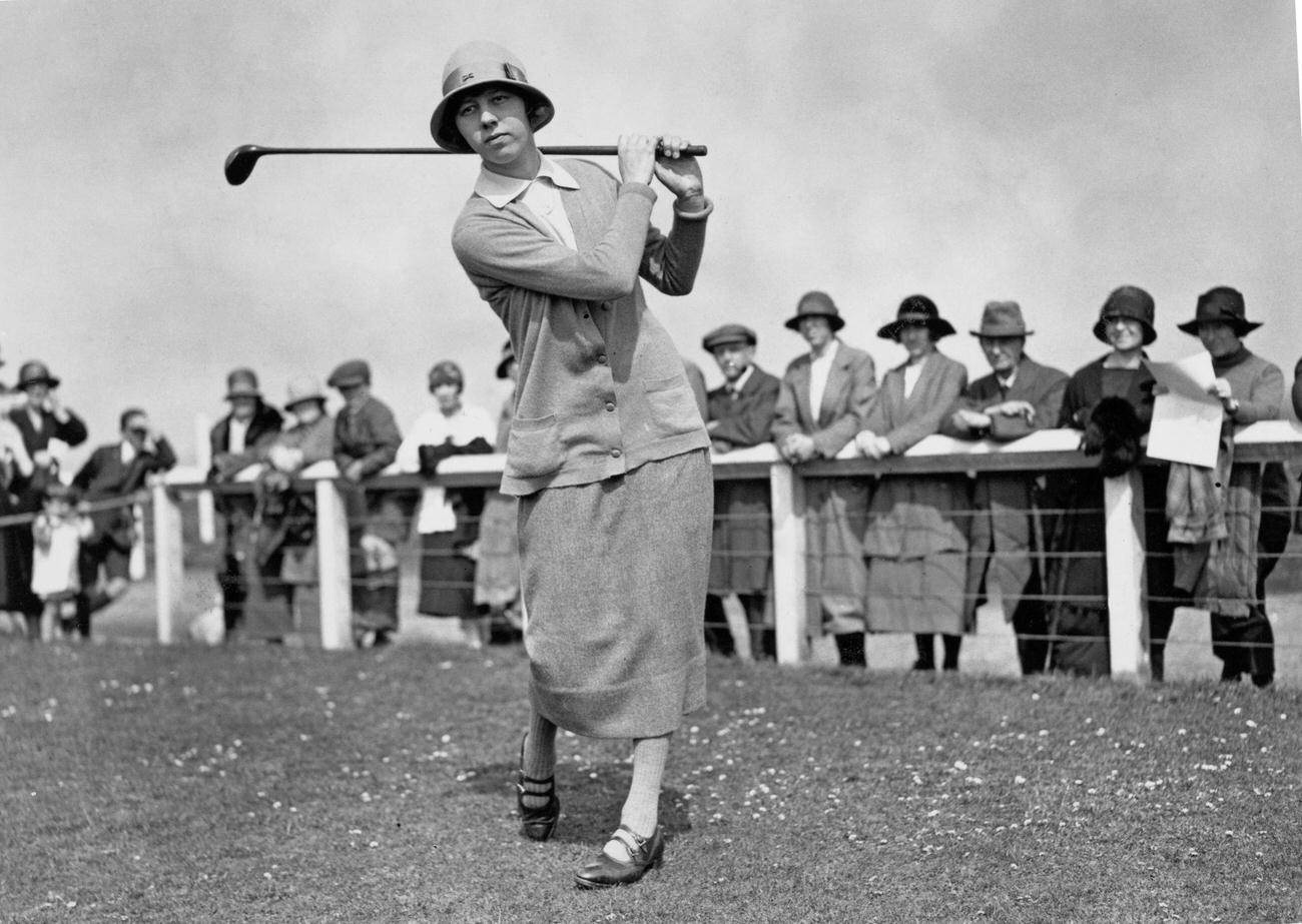 Joyce Wethered at 1925 Women’s Amateur Championship, Royal Troon Golf Club.