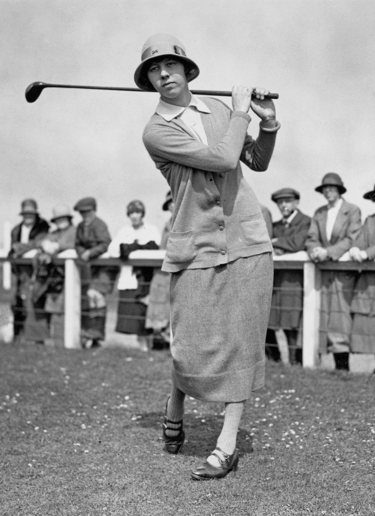 Joyce Wethered at 1925 Women’s Amateur Championship, Royal Troon Golf Club.
