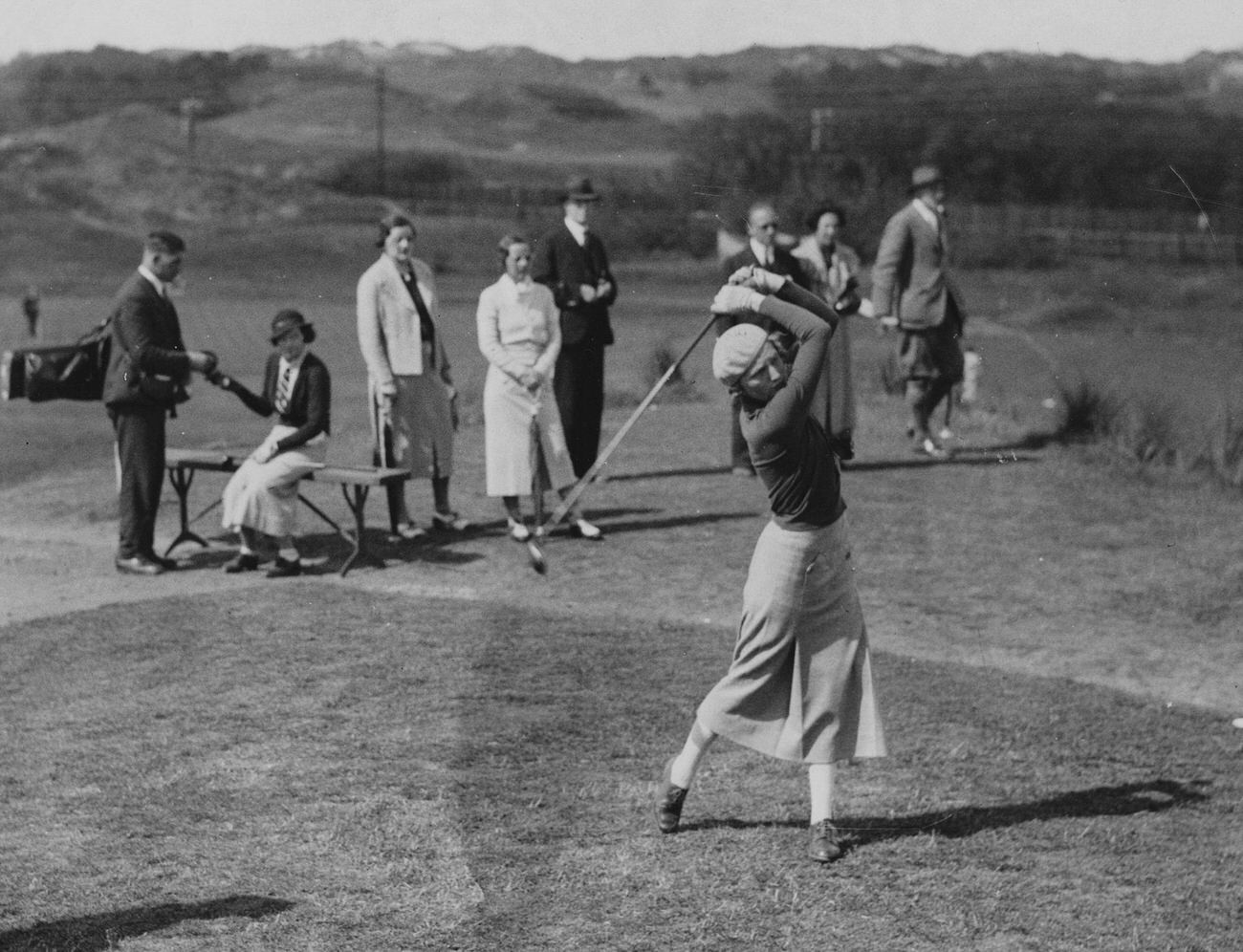 Diana Fishwick during British Women’s Open Golf Championship, Southport, May 1936.