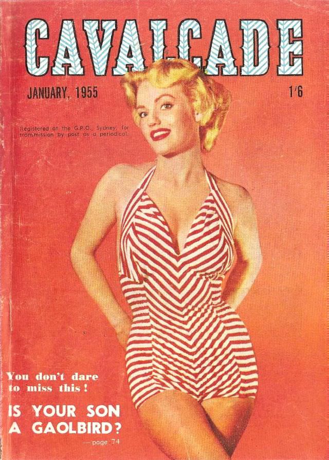 #37 Cavalcade magazine cover, January 1955