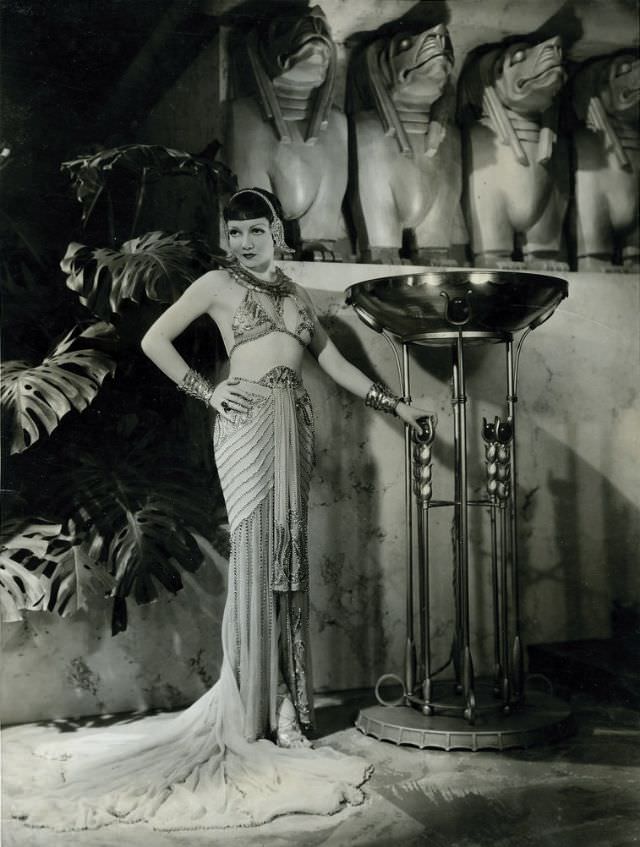 #14 Claudette Colbert in “Cleopatra,” 1934.
