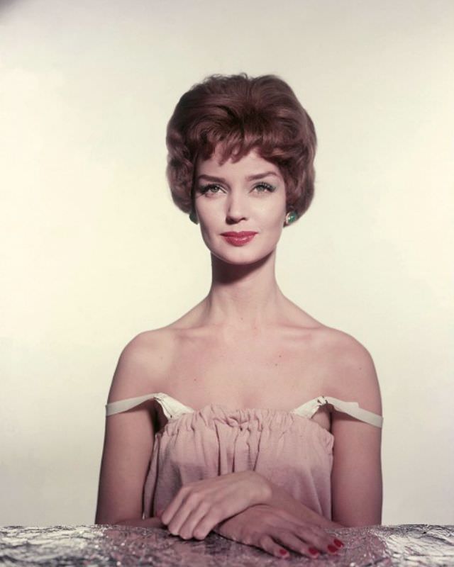 #23 Dolores Hawkins in a photo intended for collage use, 1959.