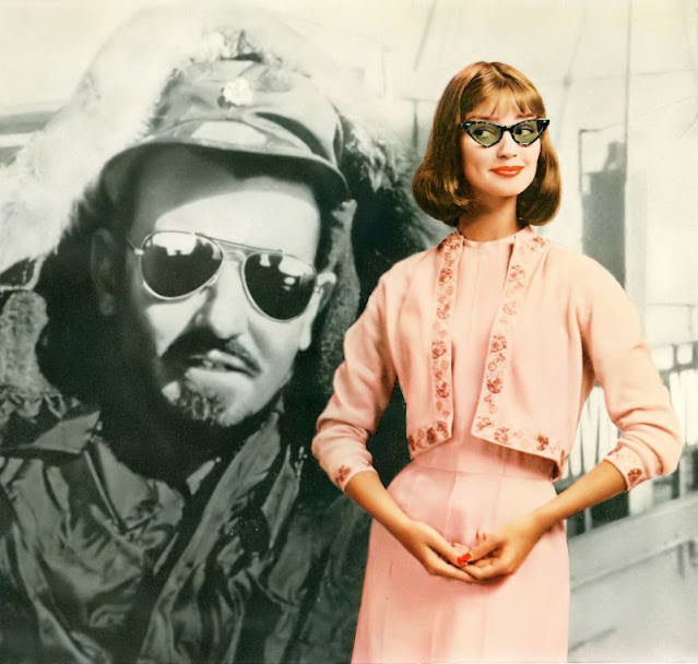 #24 Dolores Hawkins in a Ray-Ban sunglasses advertisement, Vogue, May 1, 1959.