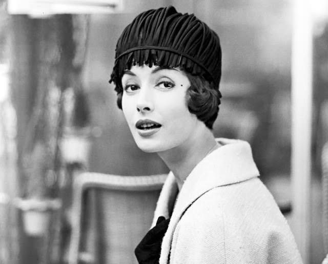 #15 Gitta Schilling wearing hat by Laroche, 1958.