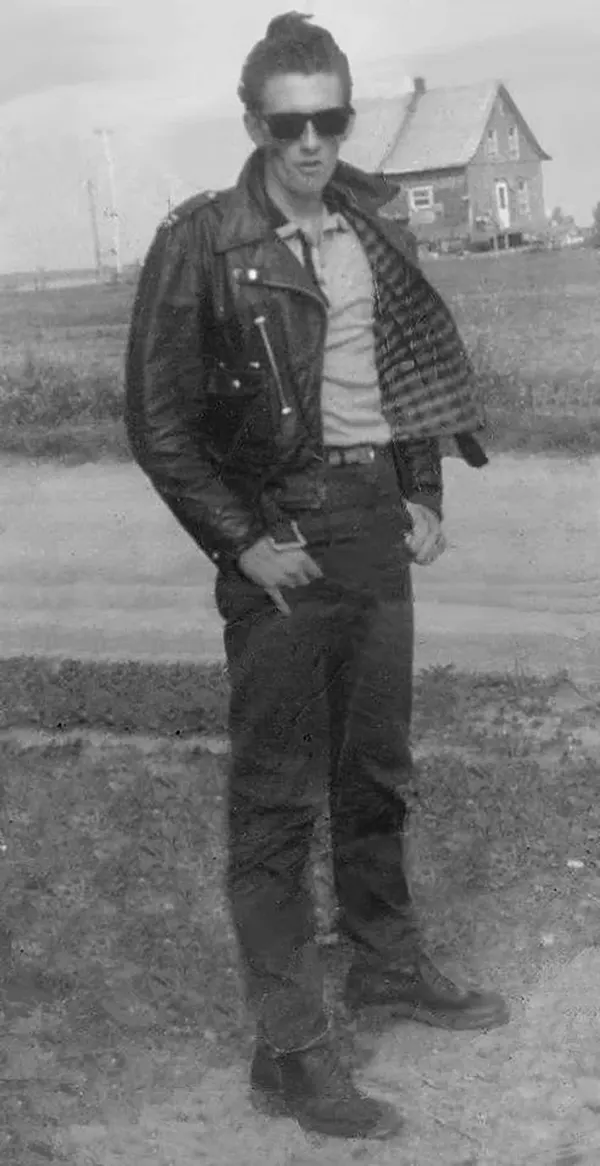 #3 North American greaser from Quebec, Canada, circa 1960.