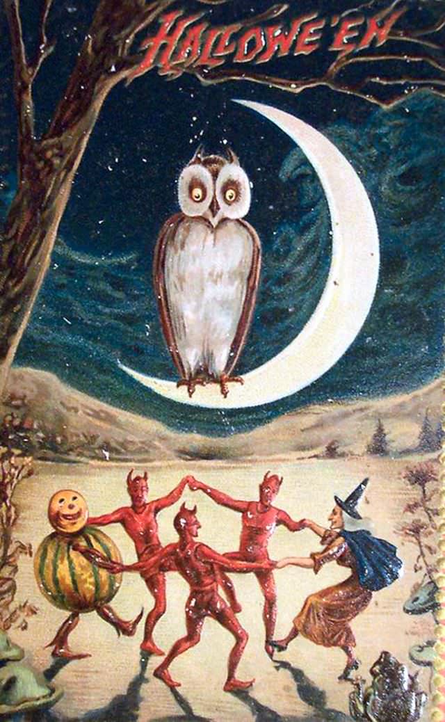 #31 Owl, Moon, and Dancing
