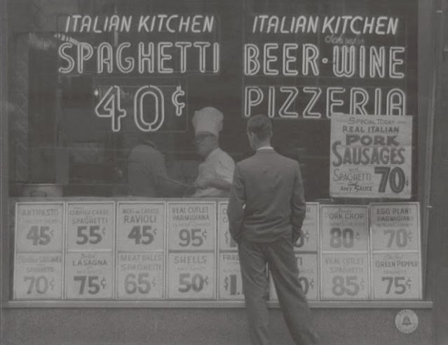 #16 Italian Kitchen storefront, New York City, September 1956