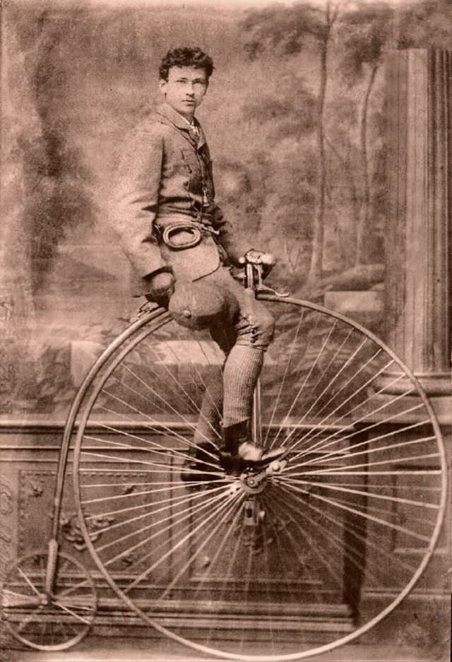 The Penny-Farthing Era Captured in Timeless Vintage Cycling Photographs Inventions