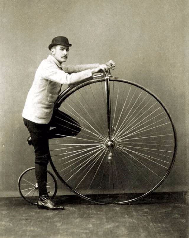 #56 The Penny-Farthing Era Captured in Timeless Vintage Cycling Photographs #56 Inventions