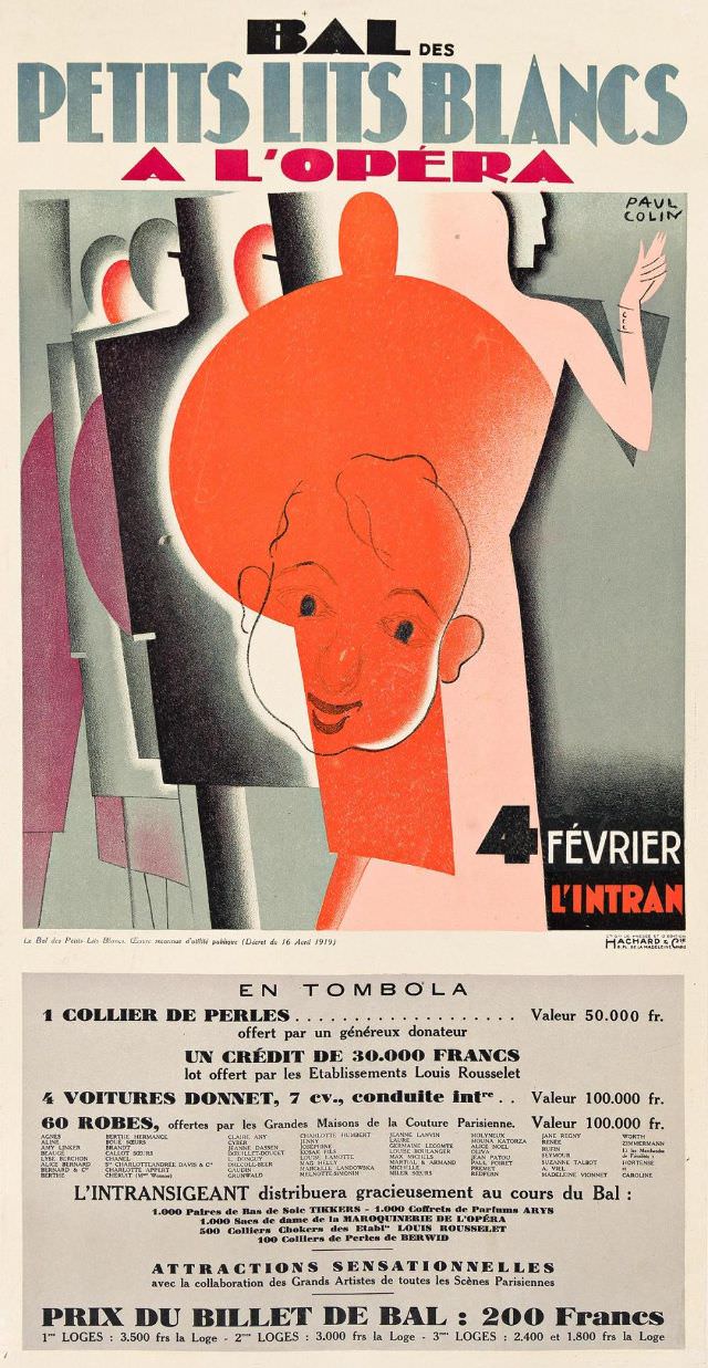 #14 Bal Des Petits Lits Blancs A L’opéra, 1930