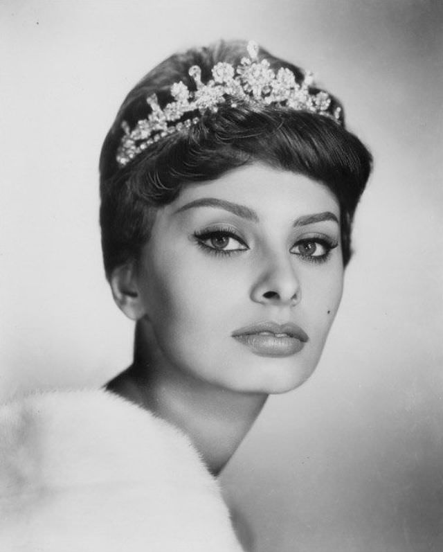 #37 Sophia Loren in a Paramount Studio publicity photo, 1958.