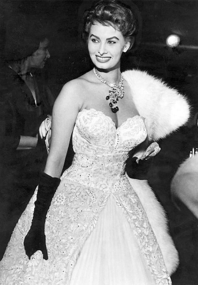 #6 Sophia Loren at the Cannes Film Festival, 1955.