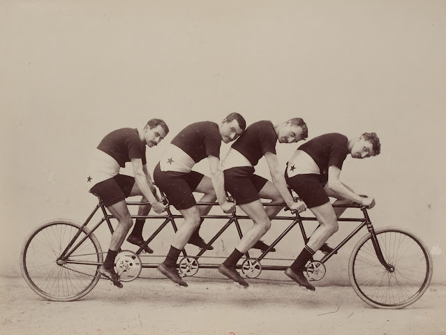 #15 The Early Days of Tandem Cycling Sport Seen in Jules Beau’s 19th Century Photos #15 Sports