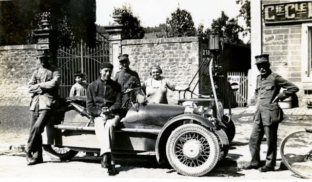 #11 People with a Morgan three-wheeler, 1934.