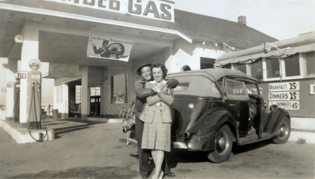#14 Couple with a 1935 Ford Phaeton in Pennsylvania, 1941.