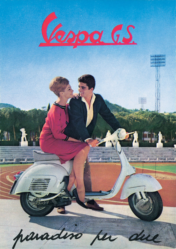 Vintage Vespa Ads and the Celebrities Who Loved Them: A Glimpse into Scooter Glamour Vehicles &; Tra