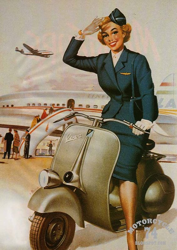Vintage Vespa Ads and the Celebrities Who Loved Them: A Glimpse into Scooter Glamour Vehicles &; Tra