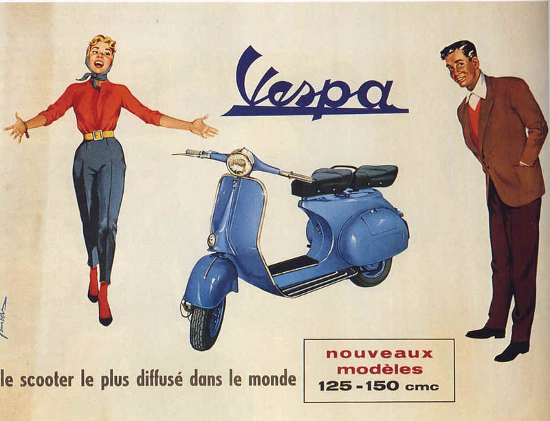 Vintage Vespa Ads and the Celebrities Who Loved Them: A Glimpse into Scooter Glamour Vehicles &; Tra